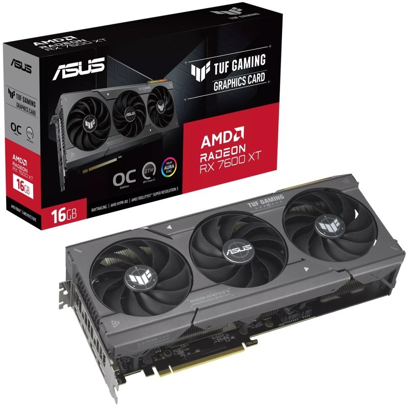 Click to view product details and reviews for Asus Amd Radeon Rx 7600 Xt 16gb Tuf Gaming Oc Edition Graphics Card For Gaming.
