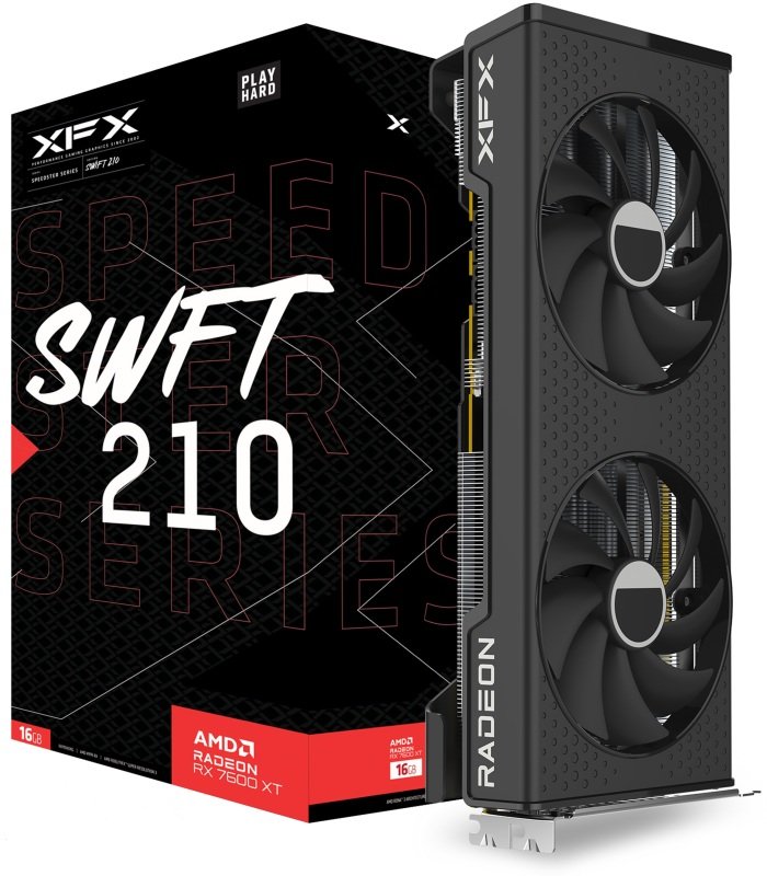 Click to view product details and reviews for Xfx Amd Radeon Rx 7600xt Speedster Swft 210 16gb Graphics Card For Gaming.