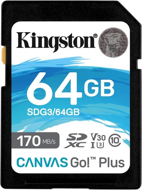 Click to view product details and reviews for Kingston Canvas Go Plus 64gb Sdxc Memory Card.