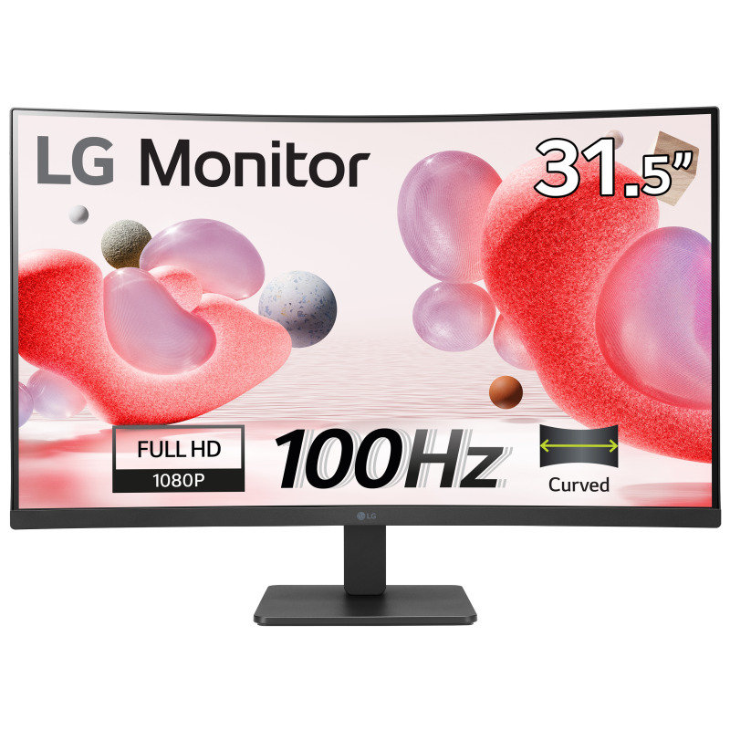 LG 32 FHD Curved 100Hz Monitor with FreeSync - 32MR50CS