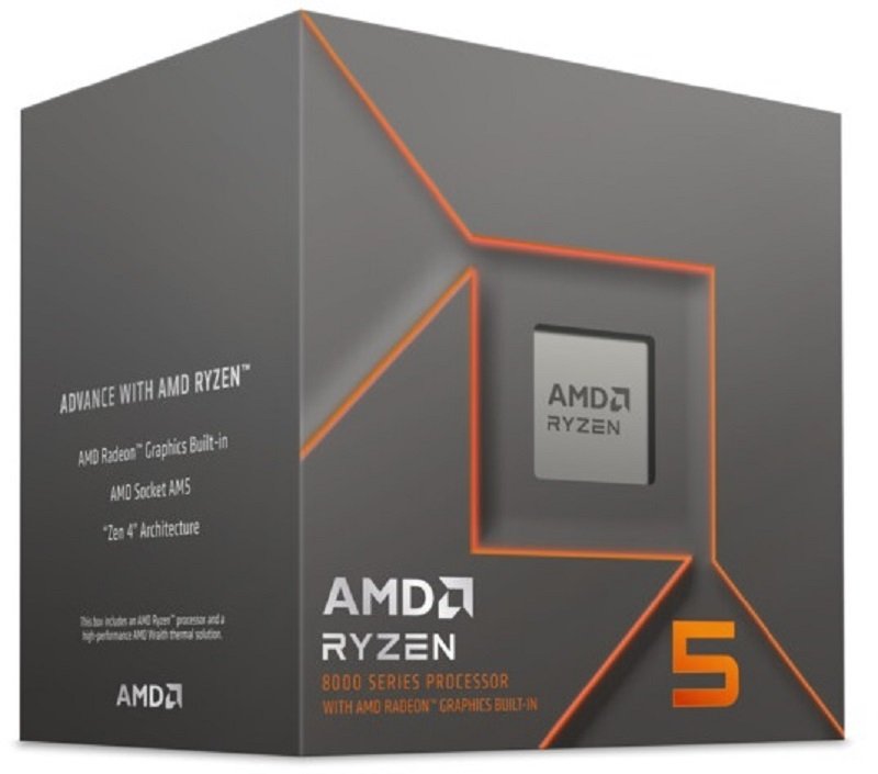 Amd Ryzen 5 8500g Cpu Processor With 700m Graphics Built In