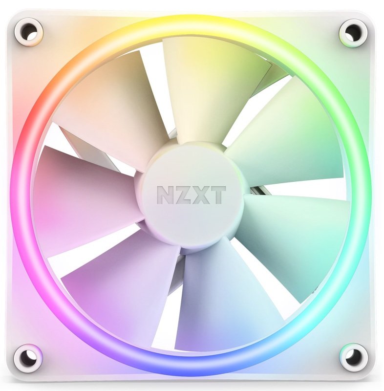 Click to view product details and reviews for Nzxt F120 Rgb Duo 120mm Pwm Single Fan White.