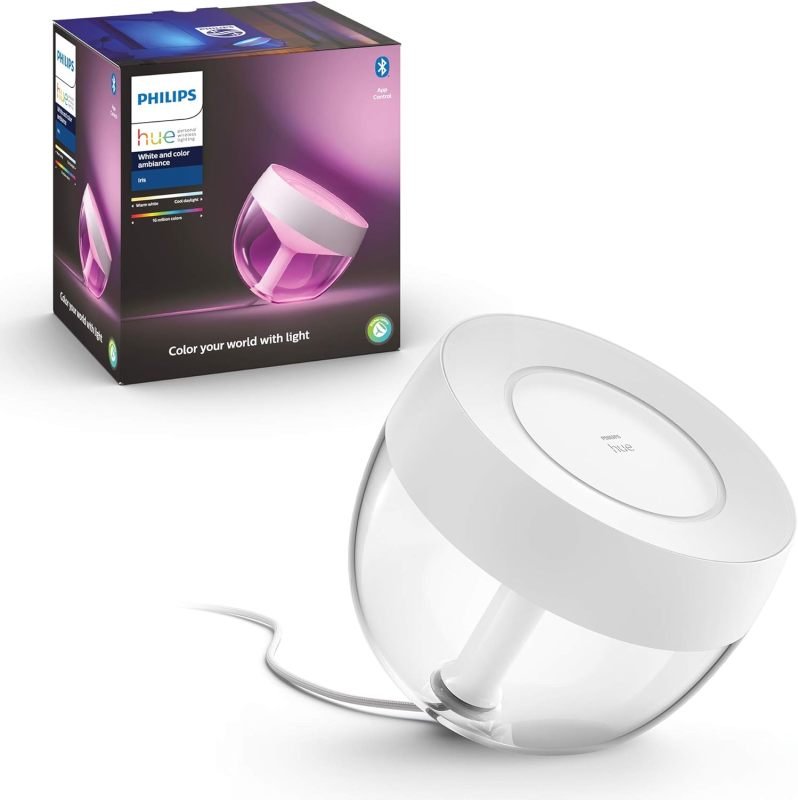 Click to view product details and reviews for Philips Hue Iris Table Lamp White.