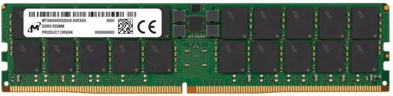Micron 64GB (1x64GB) 4800MHz CL40 ECC DDR5 RDIMM Server Memory