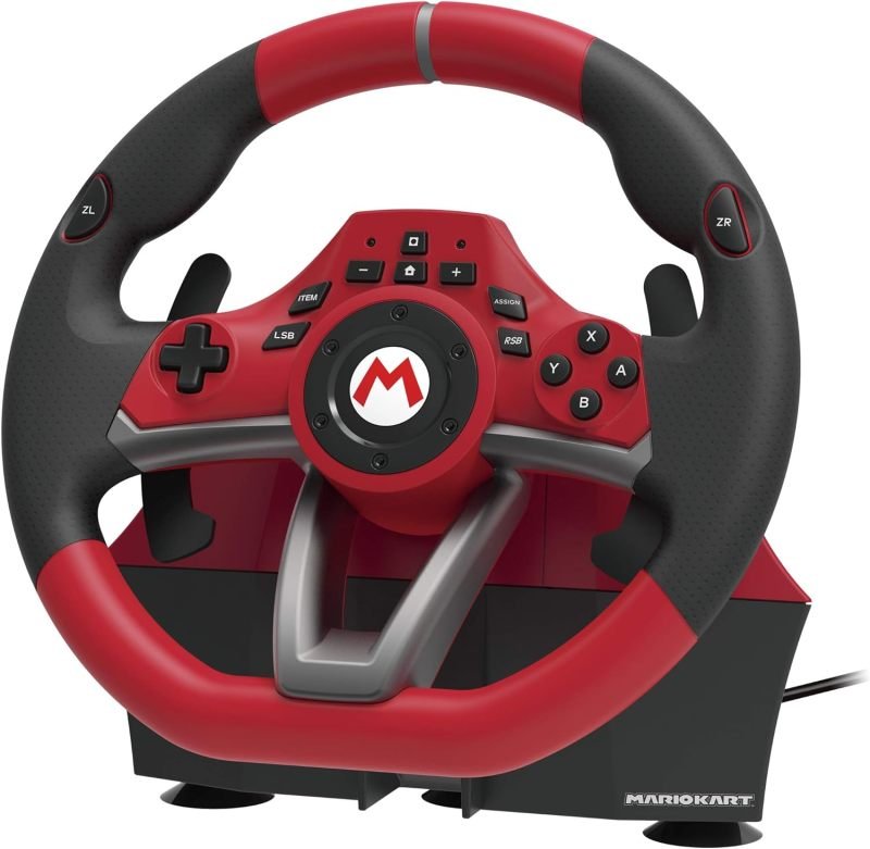 Click to view product details and reviews for Mario Kart Racing Wheel Pro Deluxe For Nintendo Switch.