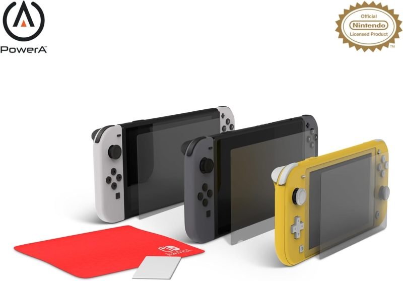 Click to view product details and reviews for Power A Anti Glare Screen Protector Family Pack For Nintendo Switch.