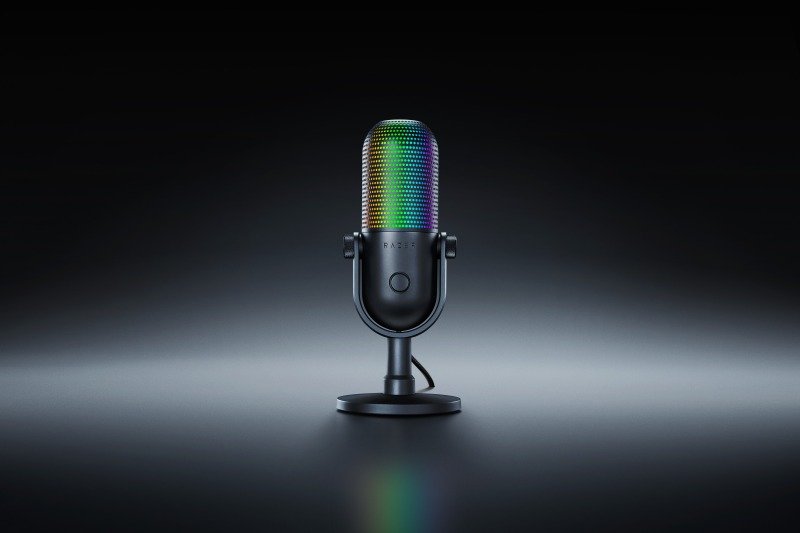 Razer Seiren V Chroma Rgb Usb Microphone With Tap To Mute Ebuyer