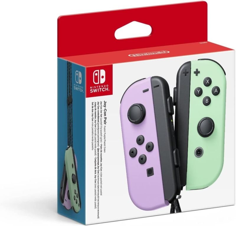 Nintendo Joy Con Pair Pastel Purple Pastel Green
