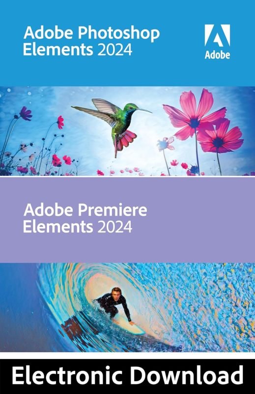 Adobe Photoshop Elements 2024 & Premiere Elements 2024 - 1 Device - 1 User - Download - MAC
