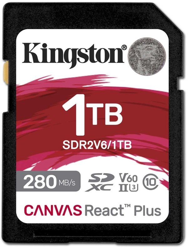 Click to view product details and reviews for Kingston Canvas React Plus V60 1tb Sdxc Memory Card.