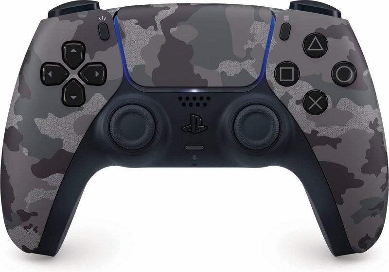 Playstation Ps5 Dualsense Wireless Controller Grey Camouflage