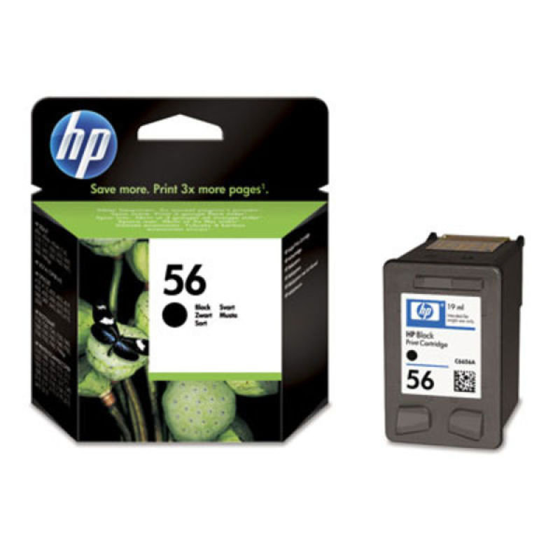 Image of HP 56 Black Ink Cartridge - C6656AE