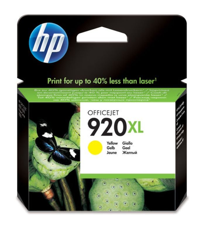 Image of HP 920XL Yellow Ink Cartridge - CD974AE
