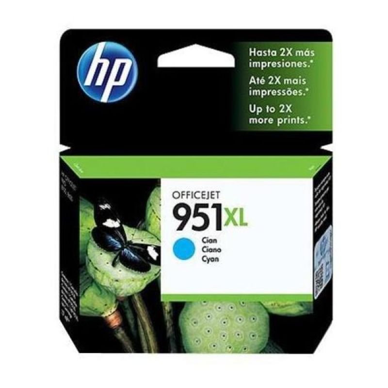 Image of HP 951XL Cyan Original&nbsp;Ink Cartridge - High Yield 1500 Pages - CN046AE