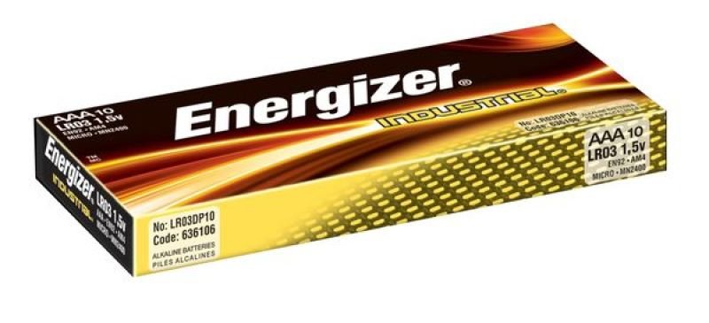 Image of Energizer Industrial AAA Alkaline Batteries - 10 Pack