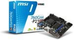 MSI 760GM-P23 (FX) Socket AM3+ VGA DVI 7.1 Channel Audio mATX Motherboard