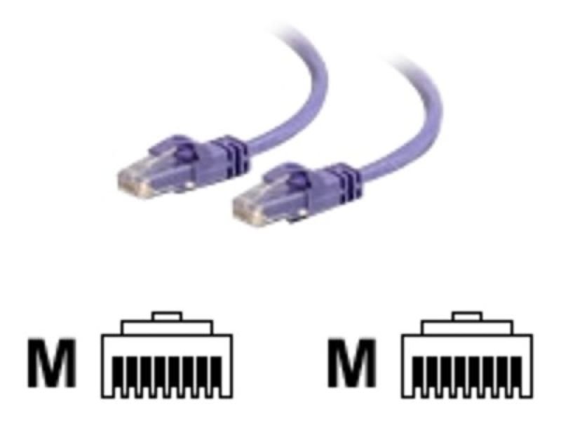 *C2G, Cat6 550MHz Snagless Patch Cable Purple, .5m