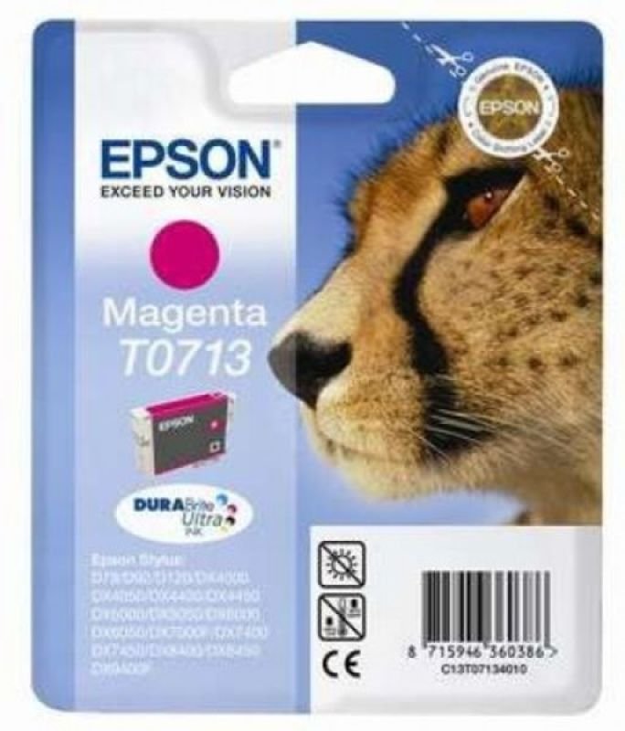 Image of Epson T0713 Magenta Ink cartridge