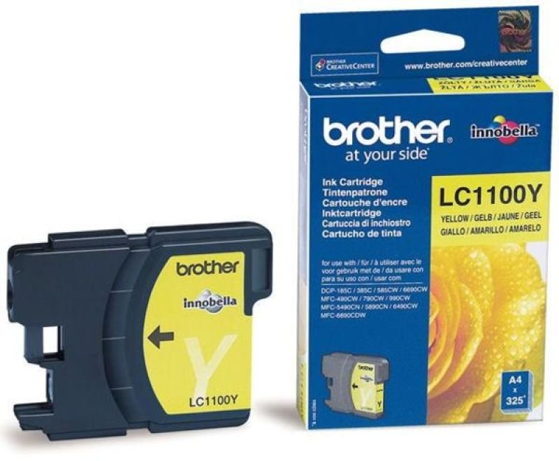 Image of Brother LC1100Y Yellow Ink Cartridge