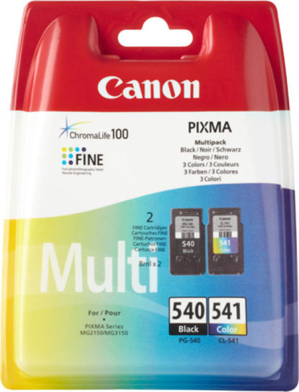 Image of Canon PG-540 + CL-541 Multipack Ink Cartridge