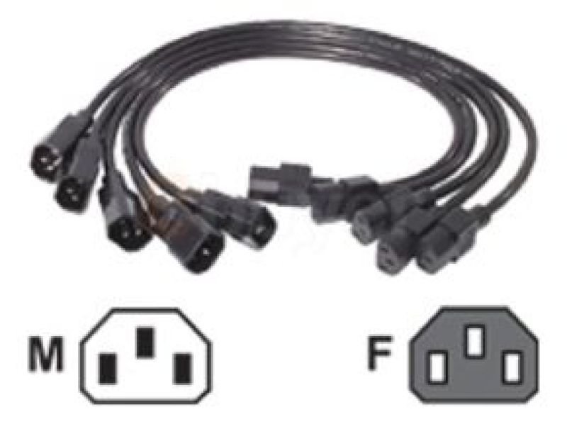 Power Cord Kit 10a 100-230v 2 5 C13 To C14
