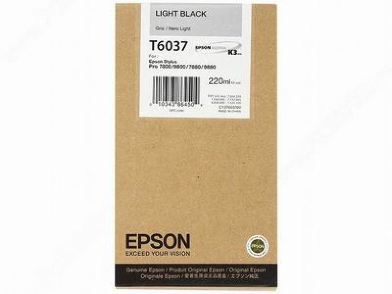 Image of Epson T6037 Light Black Ink Cartridge