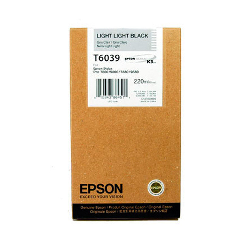 Image of Epson T6039 Light Light Black Ink Cartridge