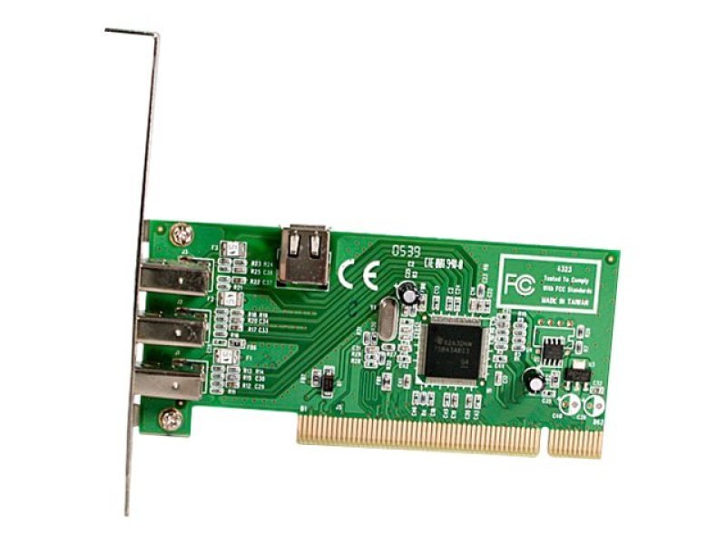 Startechcom 4 Port Pci 1394a Firewire Adapter Card 3 External 1 Internal