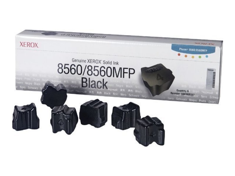 Xerox Black Solid Ink Wax Sticks 6 Pack