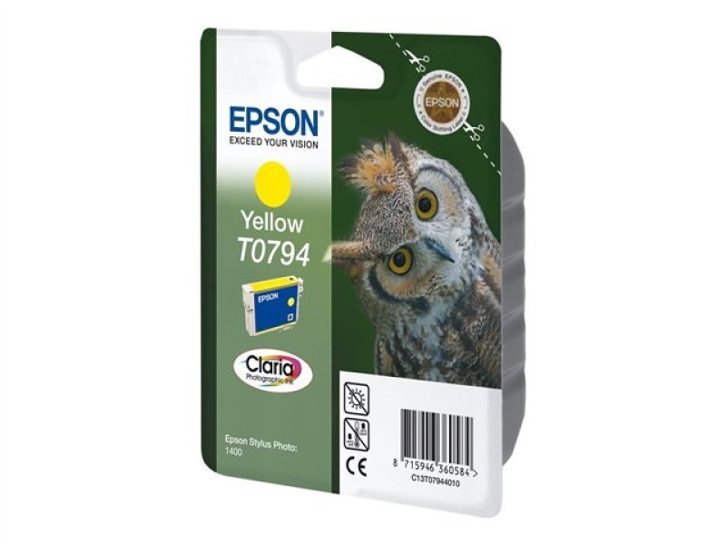 Image of Epson T0794 Yellow Ink Cartridge
