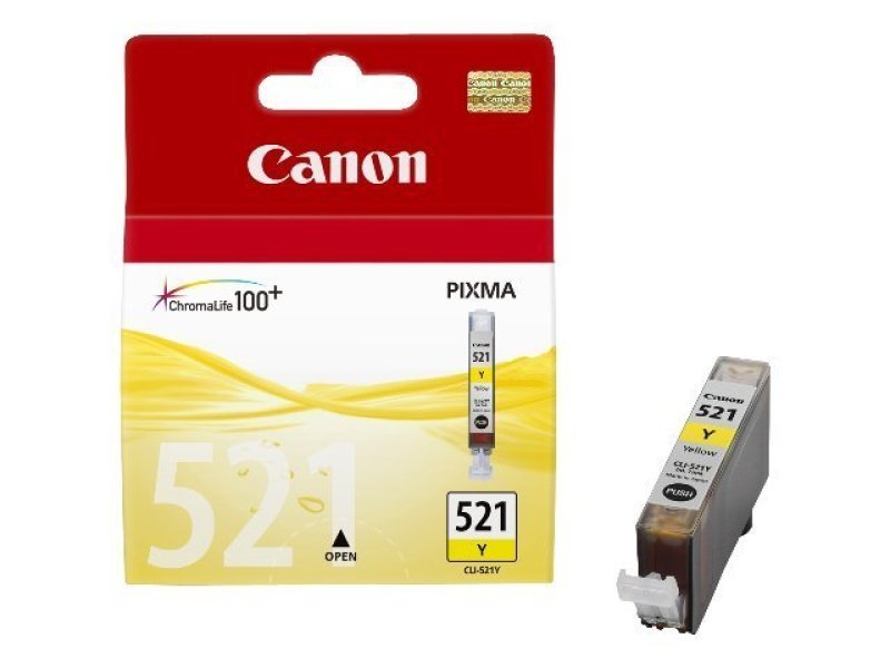 Image of Canon CLI 521Y Yellow Ink Cartridge