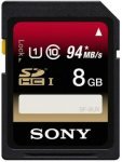 Sony Ericsson SD 8GB Cl 10 UHS-I SDHC Memory Card 94MB