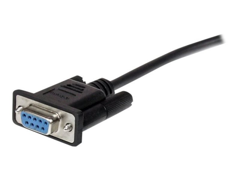 Startech 3m Straight Through Db9 Rs232 Serial Cable M F Black