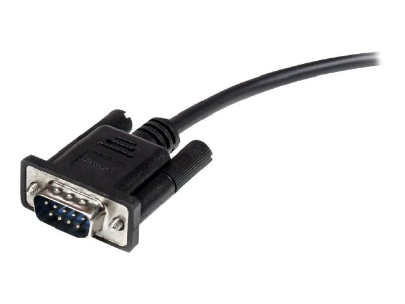 Image of StarTech.com 2m Black Straight Through DB9 RS232 Serial Cable - DB9 RS232 Serial Extension Cable - Male to Female Cable
