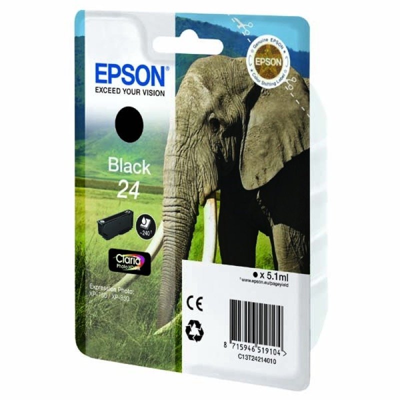*Epson 24 Black Ink Cartridge- Blister pack