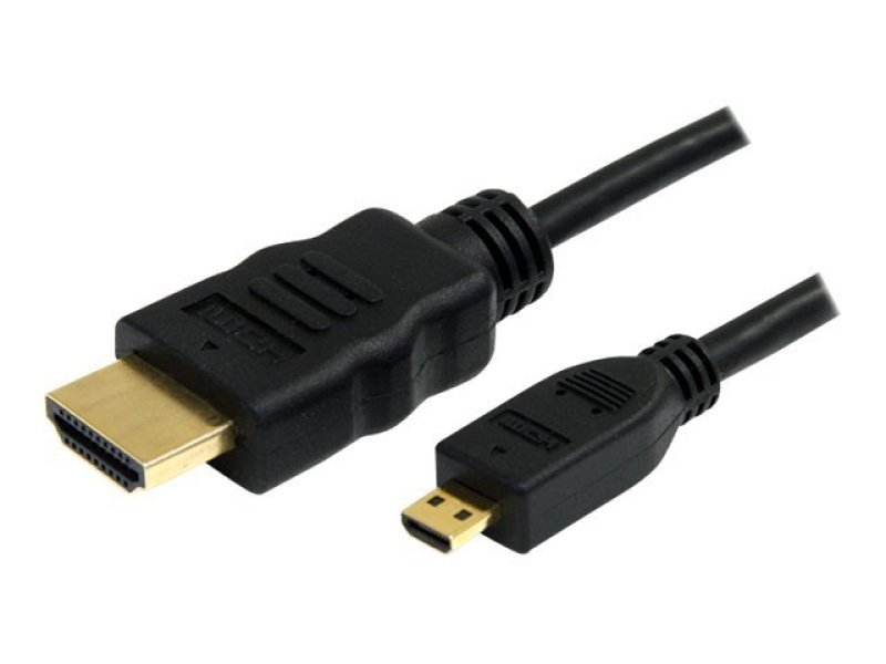 0.5m High Speed HDMI Cable with Ethernet - HDMI to HDMI Micro - M/M