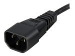 StarTech.com 2 ft Standard Computer Power Cord Extension - C14 to C13 - 2ft computer power Extension cord