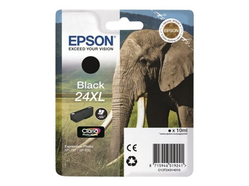 Image of Epson 24XL Black Ink Cartridge