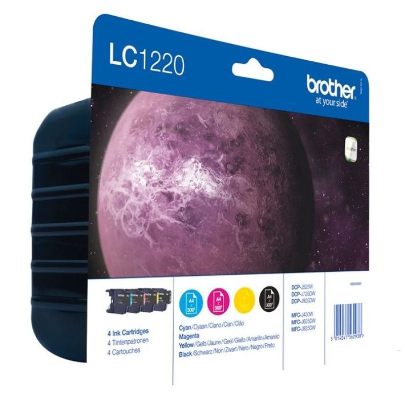 Image of Brother LC1220 Colour Value Pack Ink Cartridges- Blister