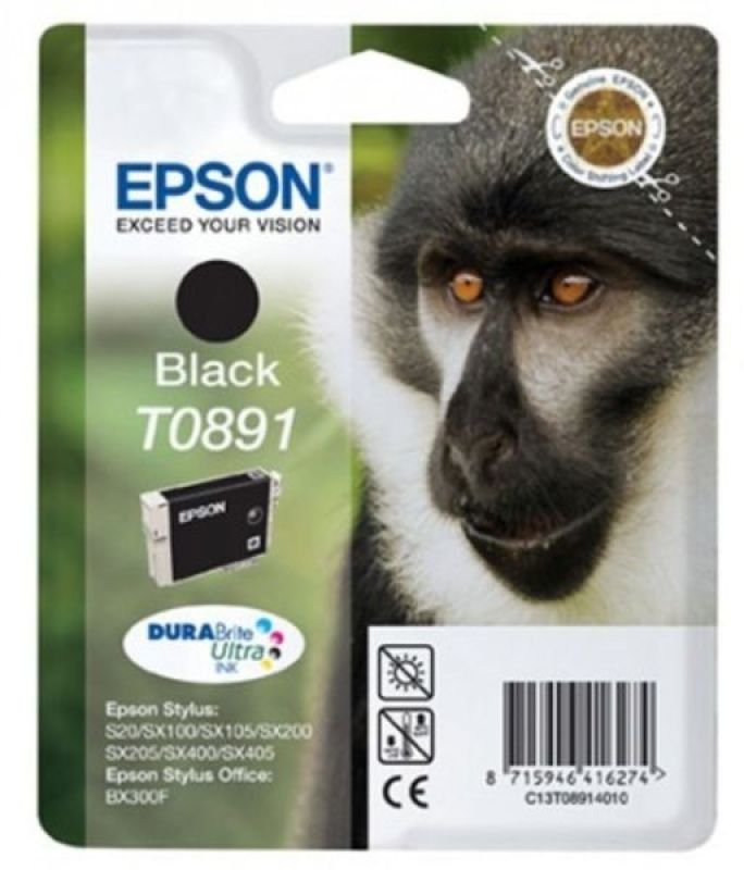 Image of Epson T0891 Black ink cartridge