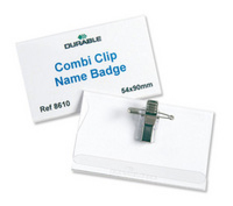 Durable PVC Cobi Clip Name Badge 54x90mm 50 Pack Review