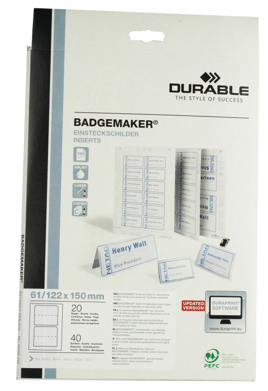 BADGEMAKER 40 INSERTS 61X150MM 1459/02 Review