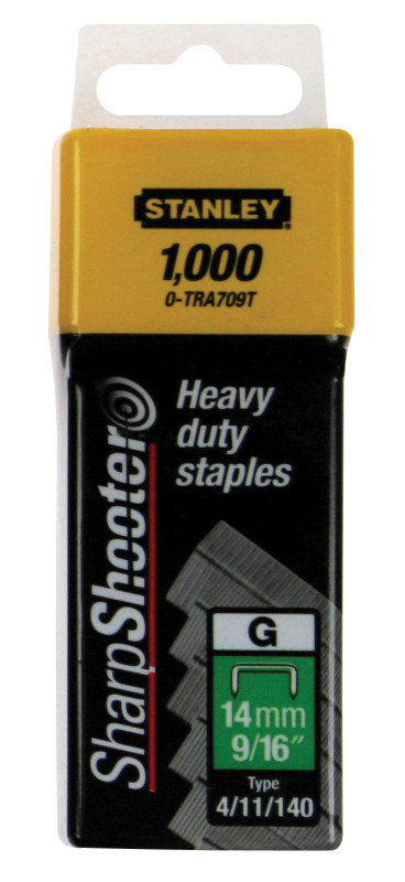 Stanley SharpShooter Heavy Duty 10mm 3/8in Type G Staples 1-TRA706T ...