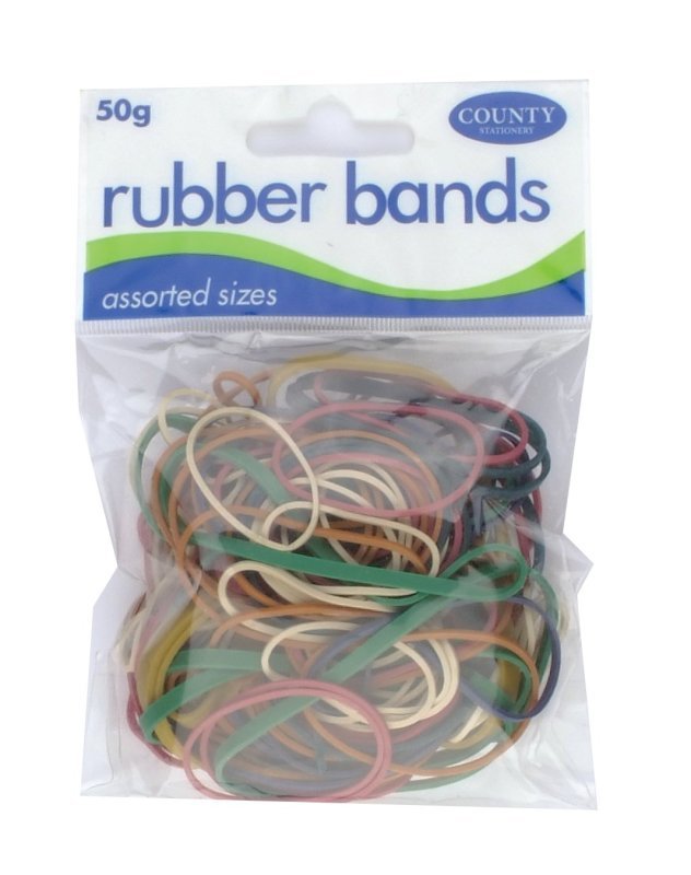 County Rubber Bands Coloured 50gm Review