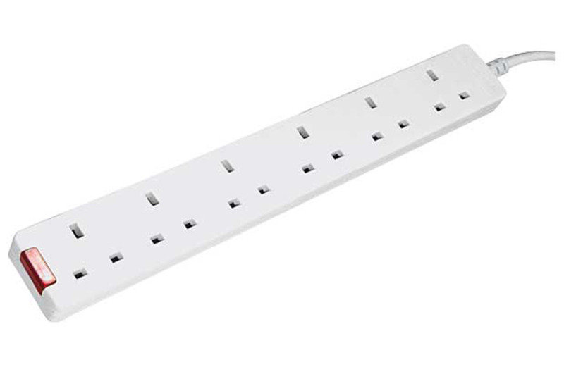 Click to view product details and reviews for Ced Extension Lead 6way White 2m Lead.