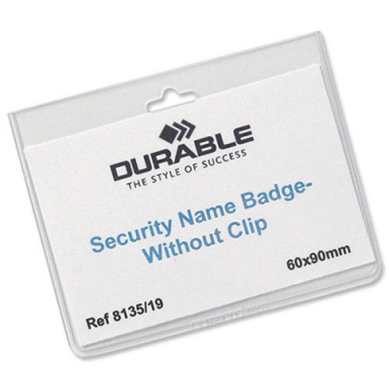 Durable Security Badge Without Clip 60x90mm 20 Pack Review