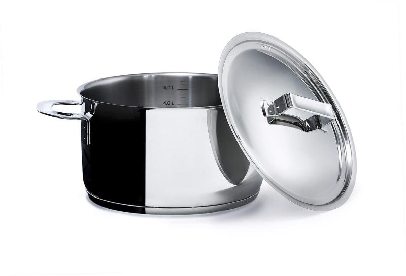 Iittala 440040 All Steel 4.0 litre Casserole with Lid