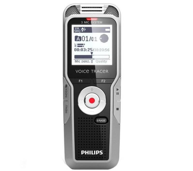 Philips Digital Voice Tracer Dvt5000 - Digital Voice Recorder - Flash 4 Gb - Mp3 - Display: 1.5 - Black