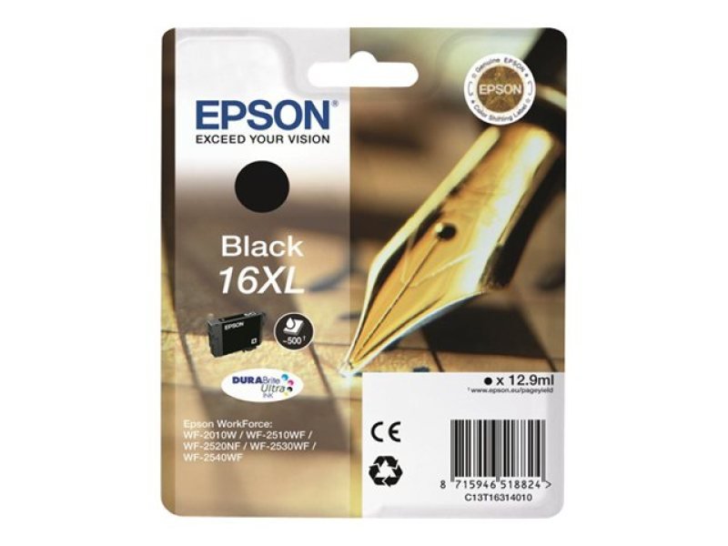 Image of Epson 16XL Black Ink Cartridge