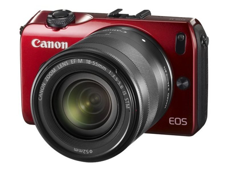 Canon EOS M - Digital camera - Mirrorless system - Red
